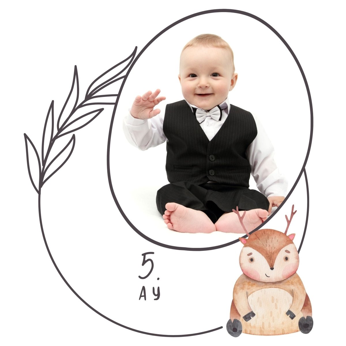 1 Yaş Hediyelik Fotoğraf Albümü - | Kişiye Özel Bebek Hatırası - Clicksy