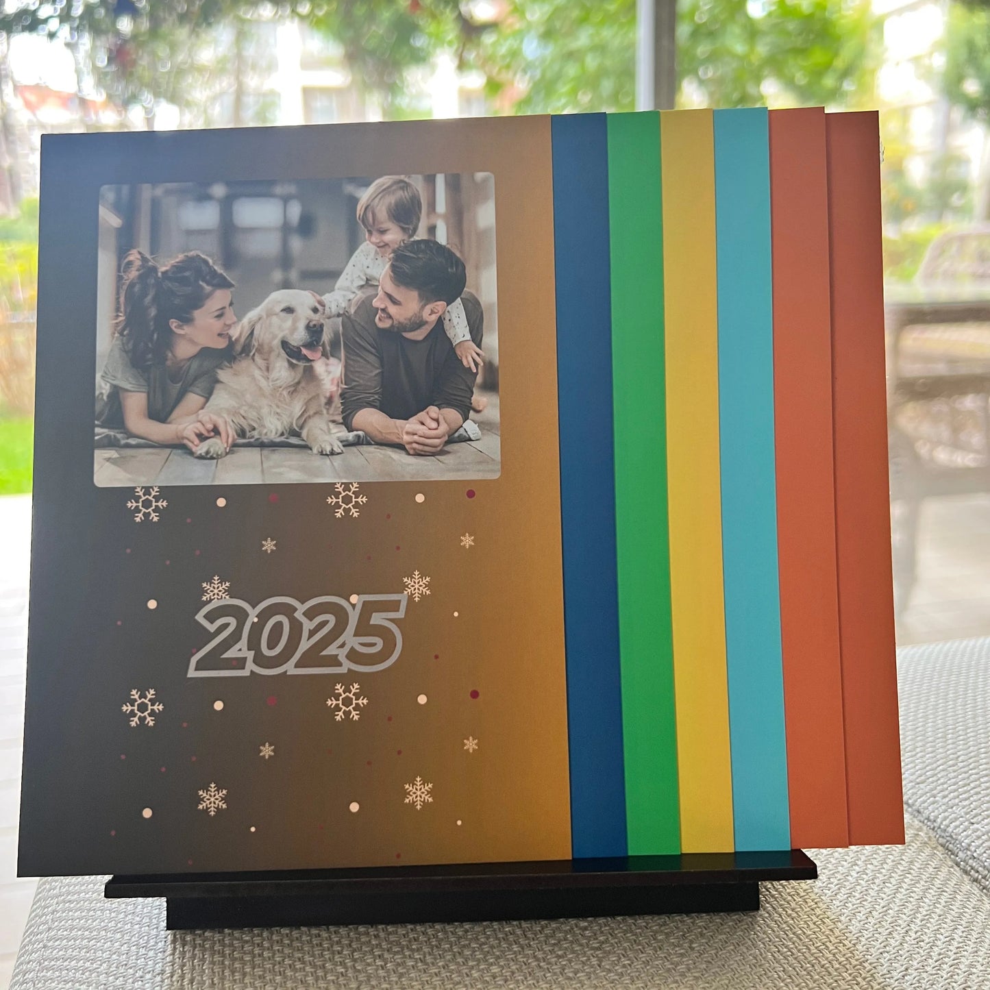 2025 Masa Takvimi – Kişiye Özel Ahşap Ayaklı