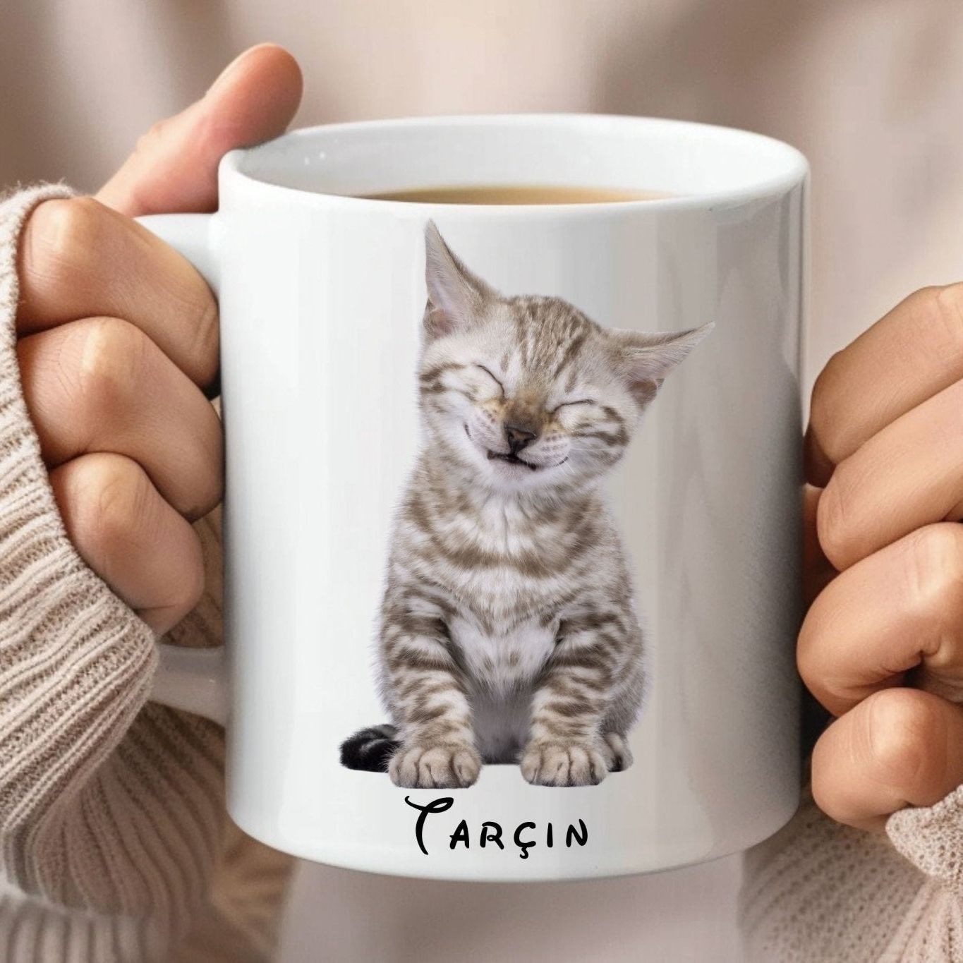 Kedili Kupa Bardak – Kişiye Özel Tasarımlar - Clicksy