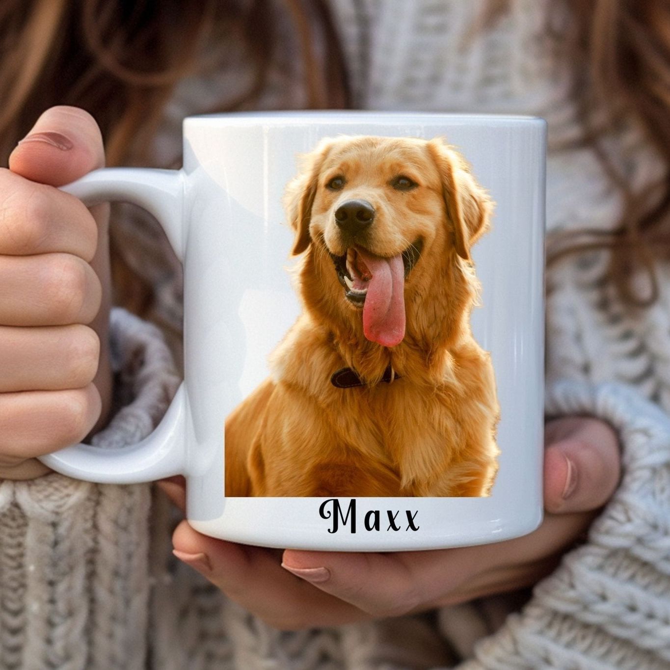 Köpekli Kupa Bardak – Kişiye Özel Tasarımlar - Clicksy