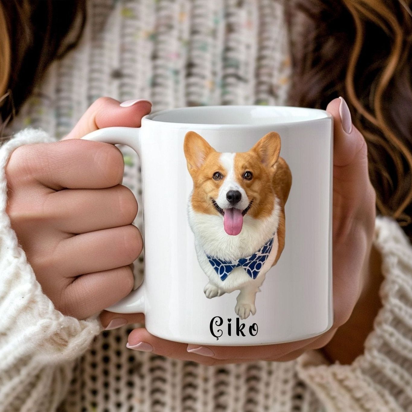 Köpekli Kupa Bardak – Kişiye Özel Tasarımlar - Clicksy