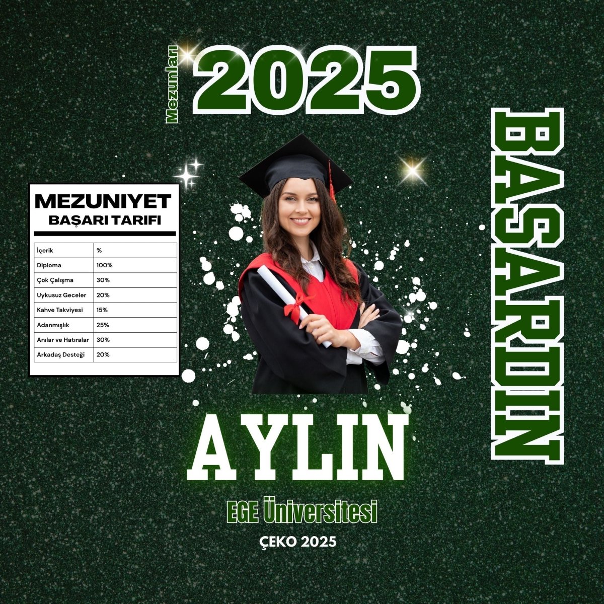 Mezuniyet Hatırası - Kişiye Özel Mini Okul Albümü - Clicksy