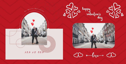 Sevgililer Günü Fotoğraf Albümü – Sevgiliye Özel Romantik Hediye - Clicksy